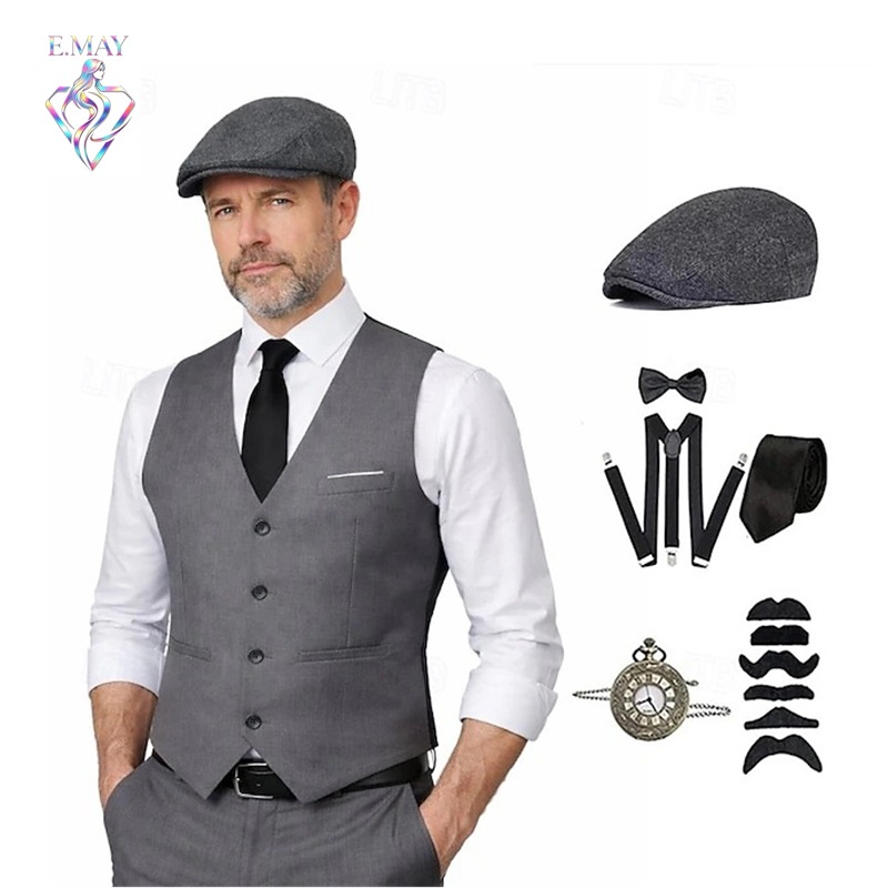 Medieval Men'S Accessories - Traje de gangster estilo Gatsby dos