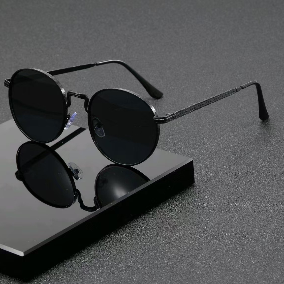 Men'S Accessories Glasses - Óculos de Sol Redondos Clássicos de