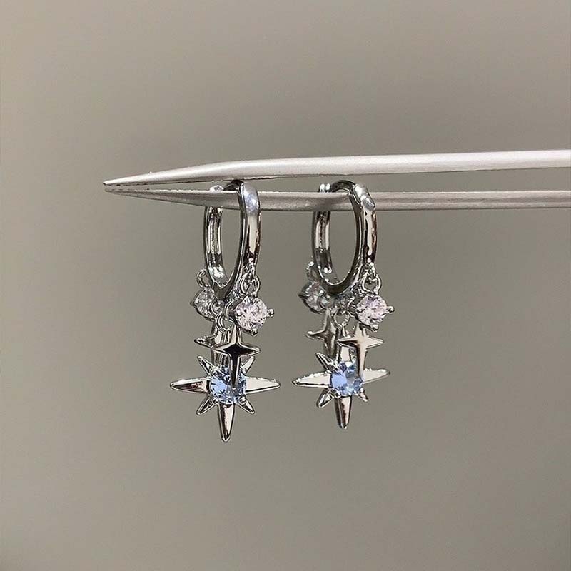 Men'S Accessories Jewelry Sale - Novo y2k azul zircon estrela borla