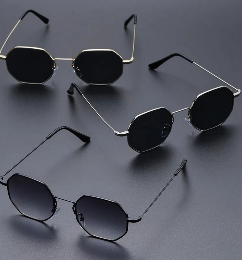 Men'S Accessories Glasses - Óculos de sol quadrados pequenos e