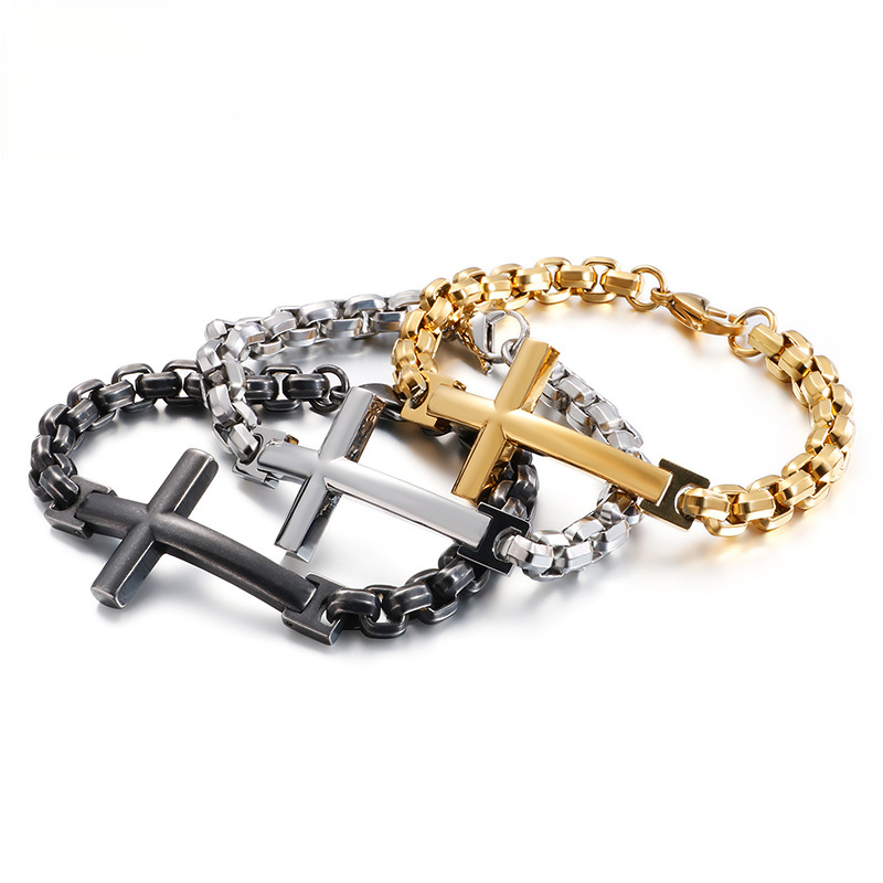 Men'S Accessories Jewelry Bracelet - Nova pulseira masculina em aço titânio,