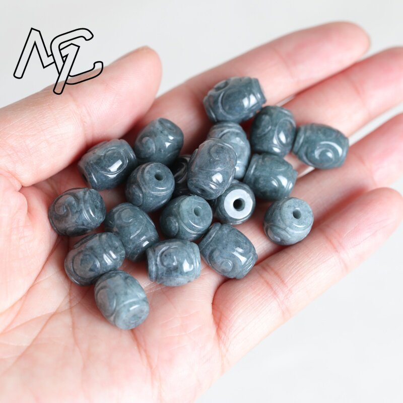 5 Peças de Contas de Jade Azul - Men Accessories Jewellery avaliação e preço
