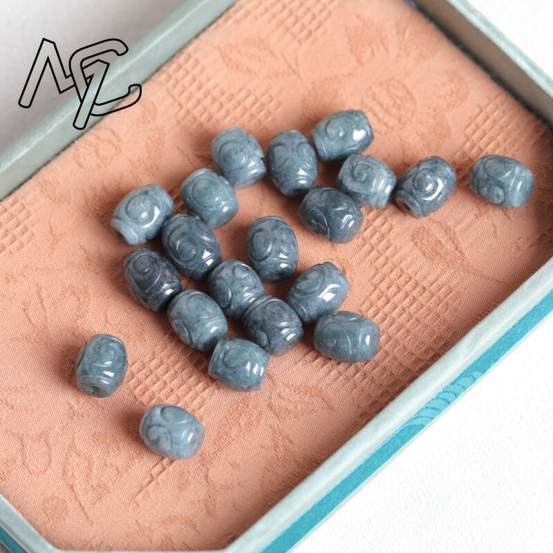 5 Peças de Contas de Jade Azul - Men Accessories Jewellery avaliação e preço