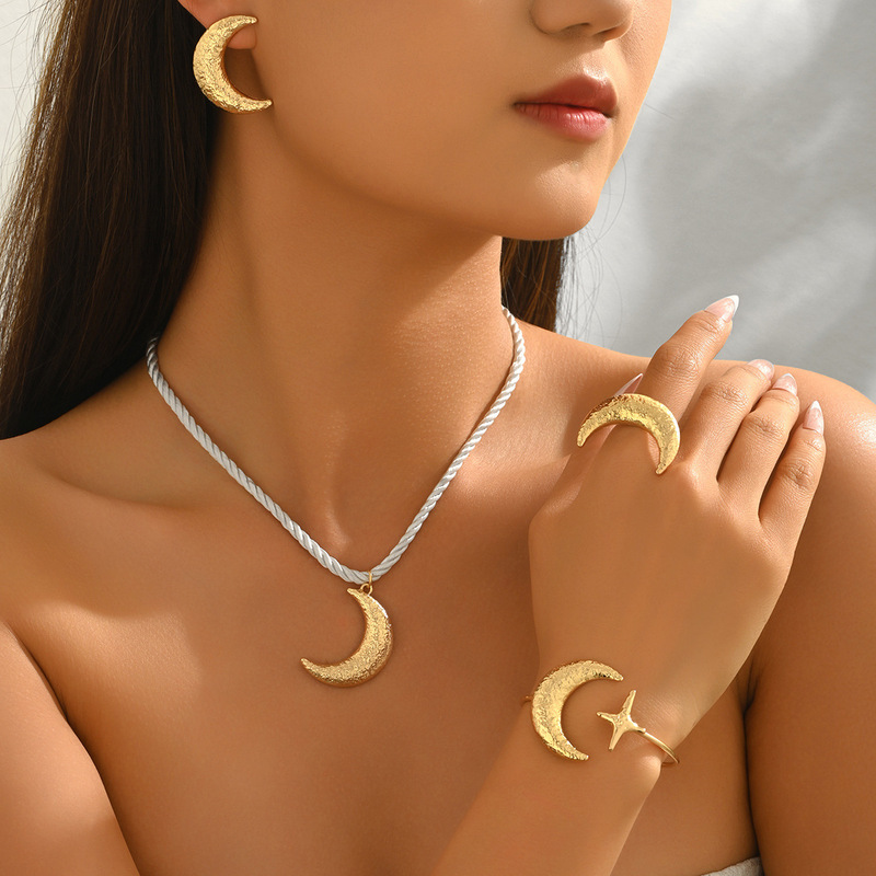 Conjunto de joias femininas co - Men'S Accessories Rings avaliação e preço