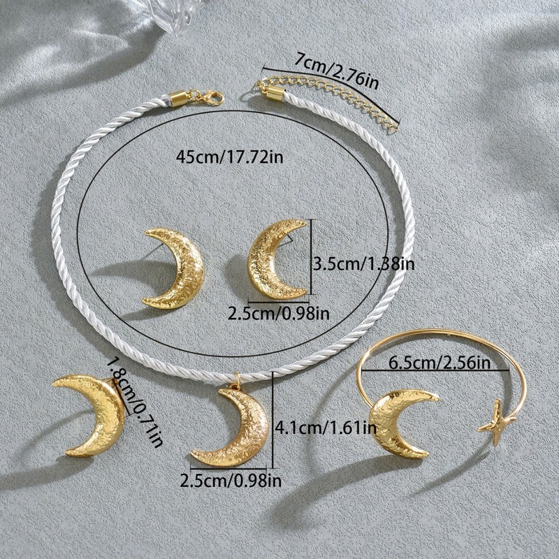 Conjunto de joias femininas co - Men'S Accessories Rings avaliação e preço