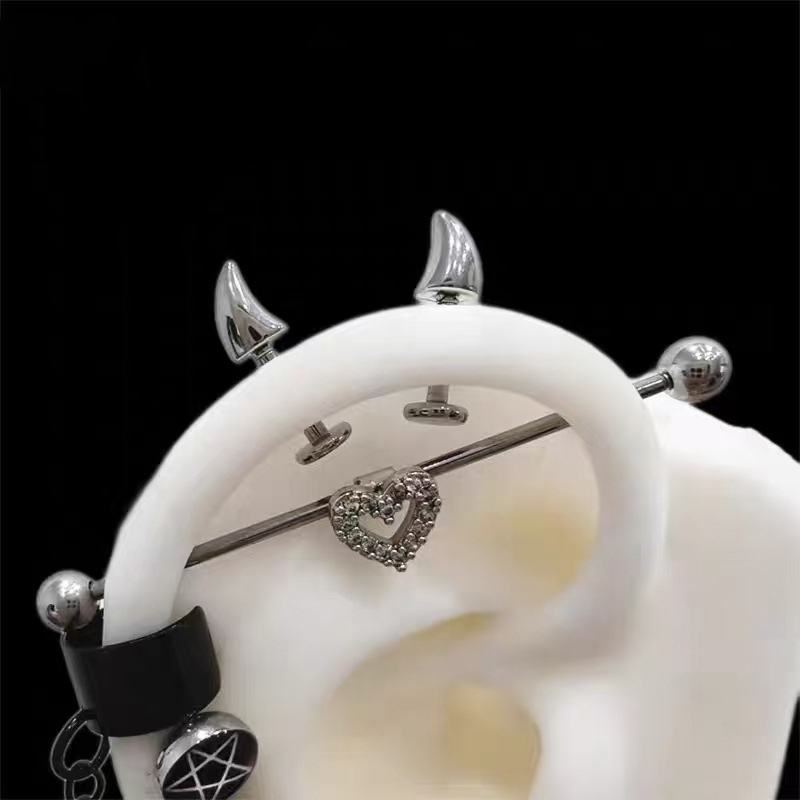 Brinco de piercing com chifres - Men'S Accessories Jewelry Sale avaliação e preço