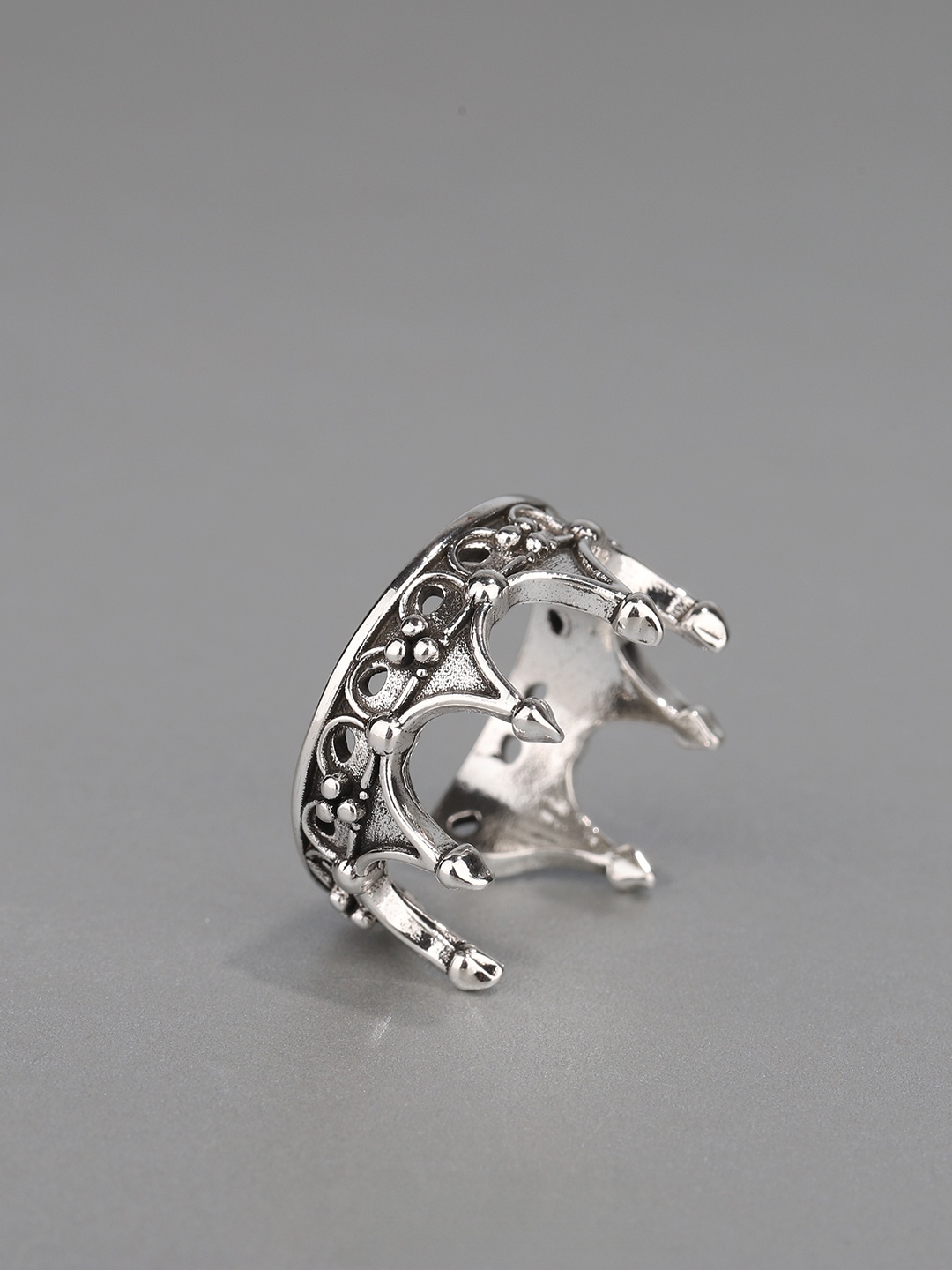 Anel Coroa Gótica Ajustável co - Men'S Accessories Rings avaliação e preço