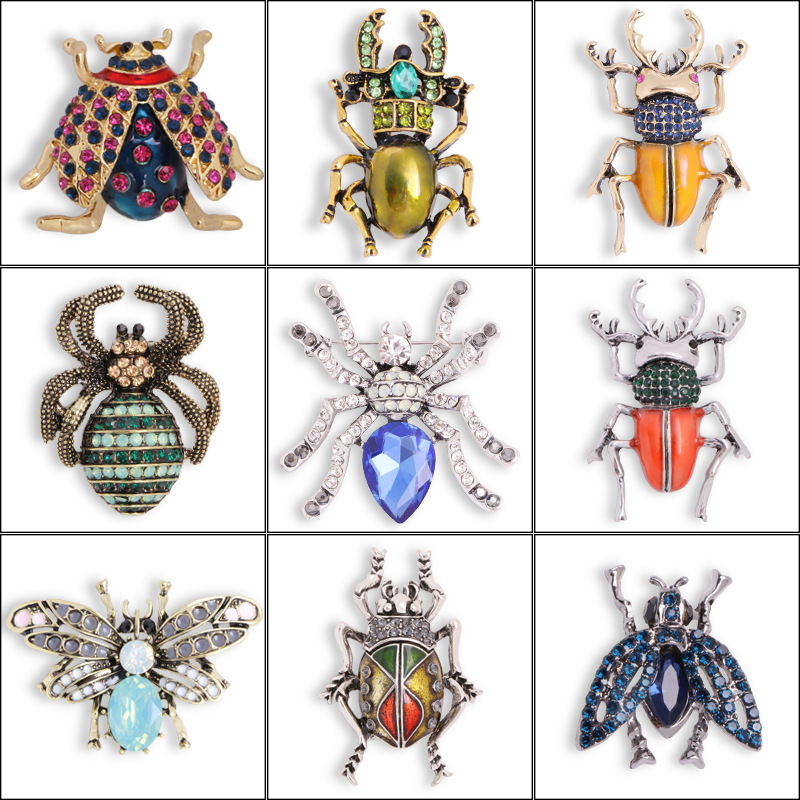 Broche Crystal Shiny Insect pa - Men'S Accessories Jewelry Sale avaliação e preço