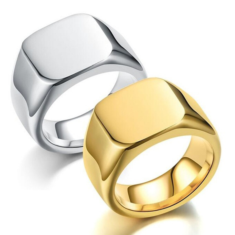 Novo 2025 anéis de metal brilh - Men'S Accessories Jewelry Sale avaliação e preço