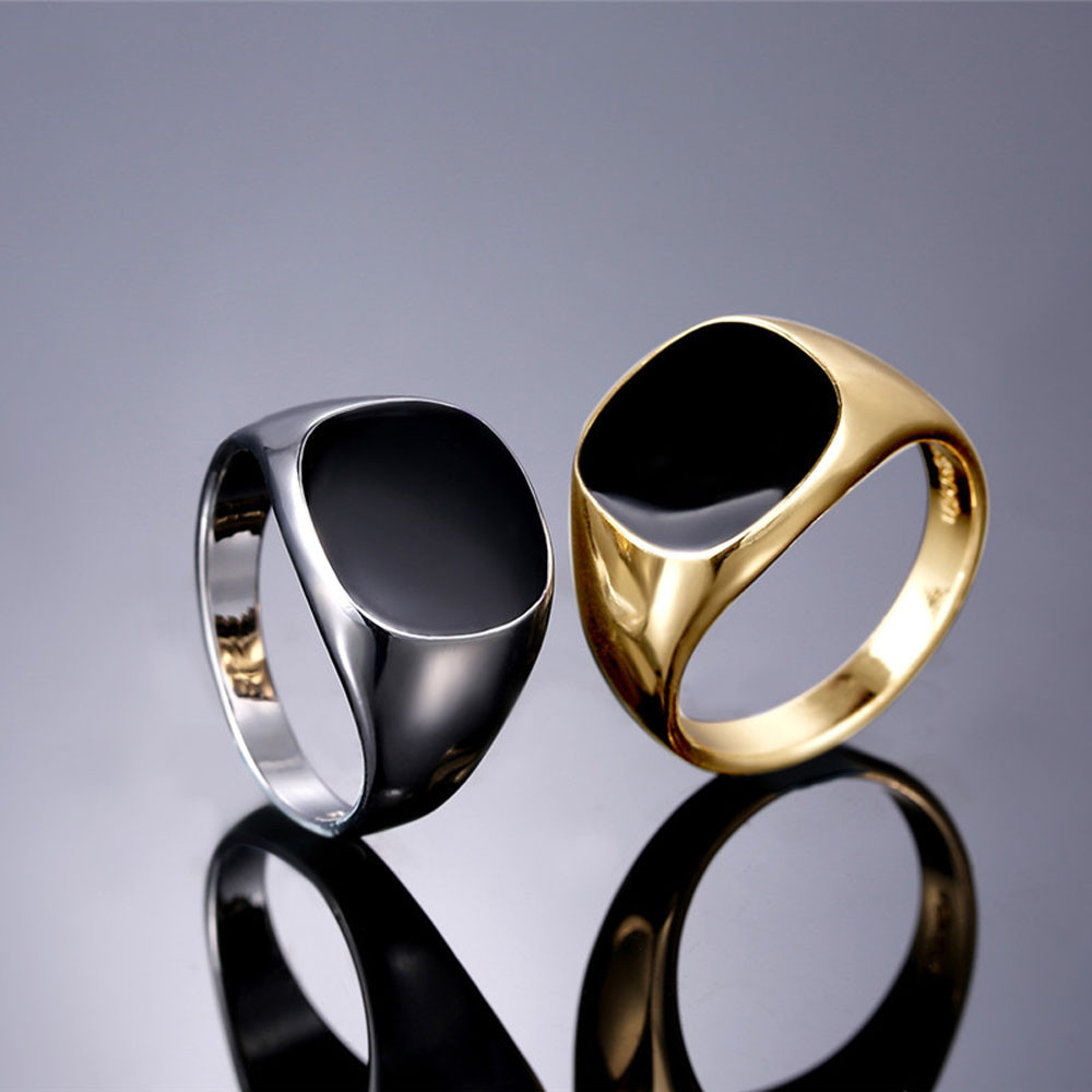 Novo 2025 anéis de metal brilh - Men'S Accessories Jewelry Sale avaliação e preço