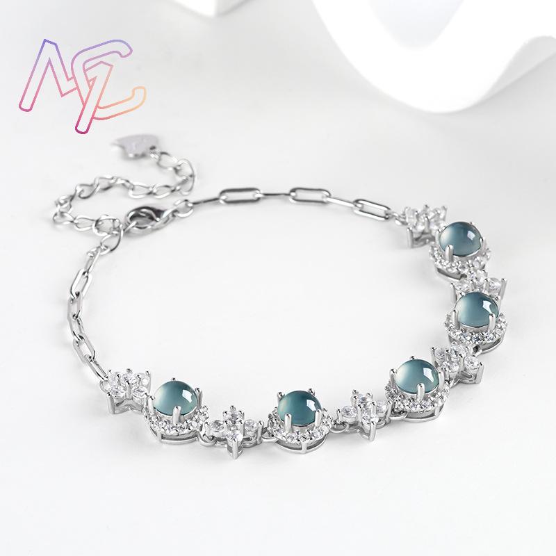 Azul myanmar jadeite pulseira  - Men Accessories Fashion avaliação e preço