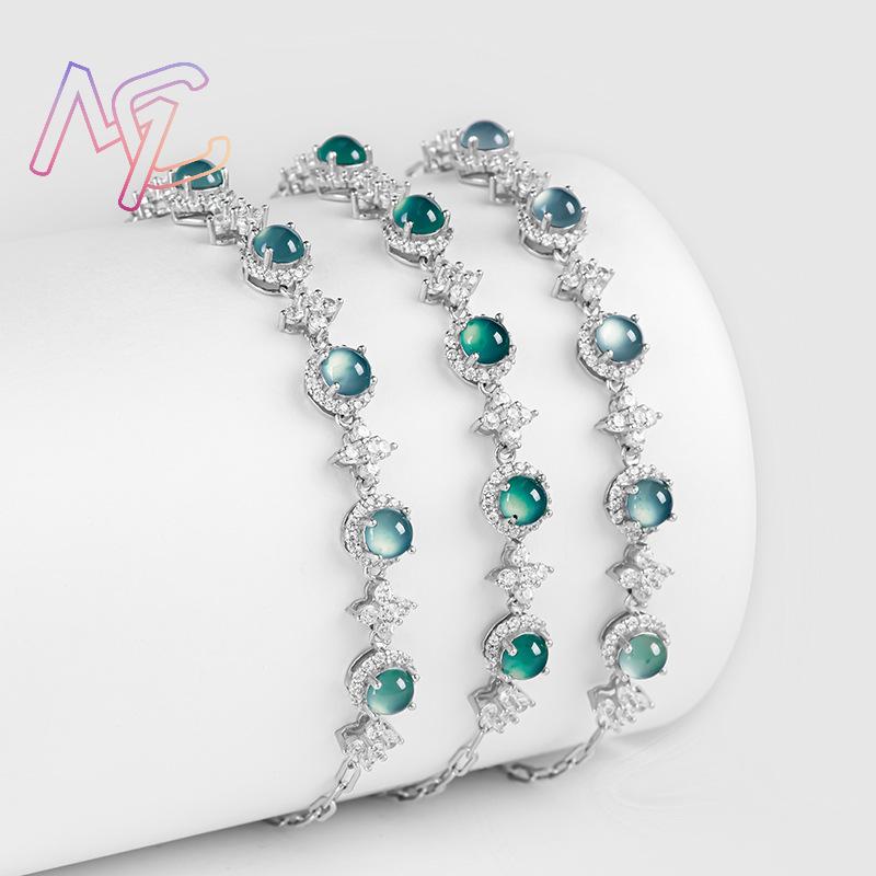 Azul myanmar jadeite pulseira  - Men Accessories Fashion avaliação e preço