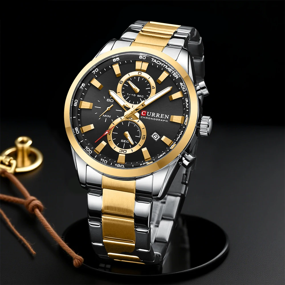 CURREN Casual Quartz Chrono Sp - Men Accessories Jewellery avaliação e preço