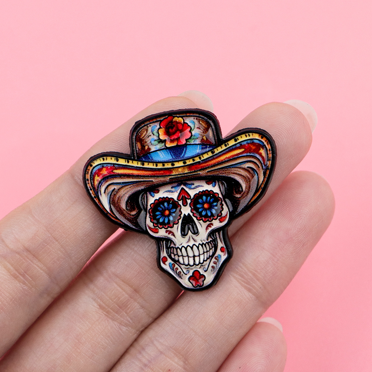 Broche de Caveira de Desenho A - Men'S Accessories Jewelry Sale avaliação e preço