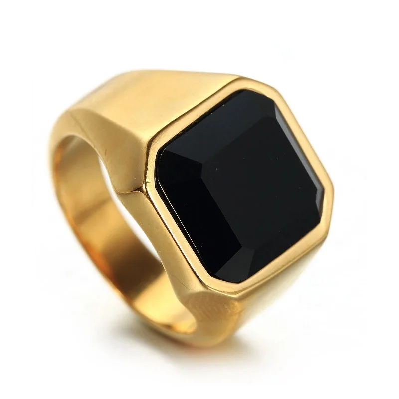 Signet Square Finger Rings for - Men'S Accessories Jewelry Sale avaliação e preço